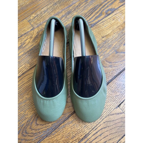 TIEKS BY GAVRIELI Olive Green Foldable Flats Size 11 Women’s Excellent Condition - Picture 3 of 11